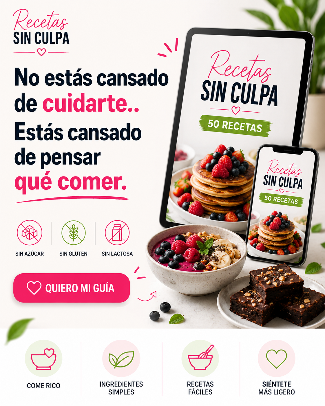 Ebook Recetas Sin Culpa — Come rico sin culpa